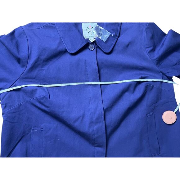 QVC Isaac Mizrahi 24/7 Stretch Cropped Jacket with Pockets NWT PURPLE SIZE 18W - Picture 7 of 7